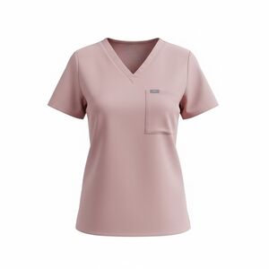 FIGS Catarina Womens Scrub Top Pink Medium Medical Nurse Uniform